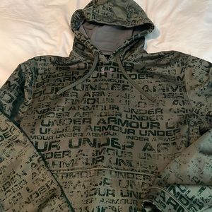 Mens Logo Under Armour Pullover Sweatshirt Size Large